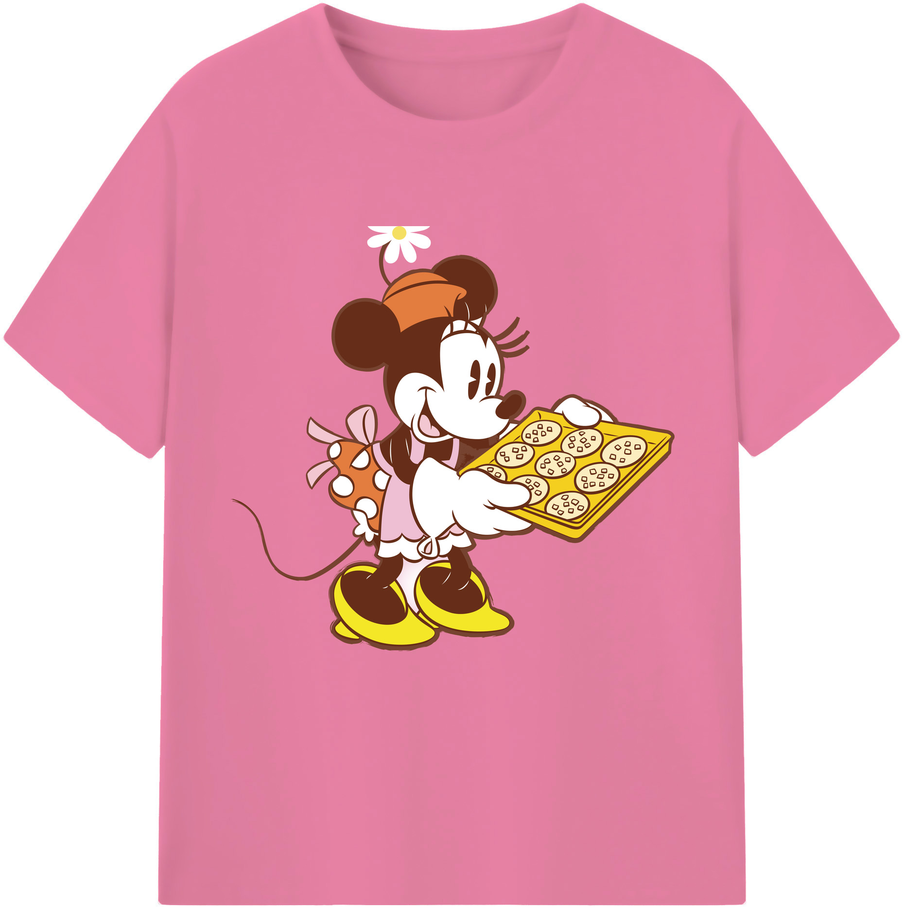 （画像用） ミッキーマウス Mickey Mouse 綿100％半袖Tシャツ（フロントプリント）